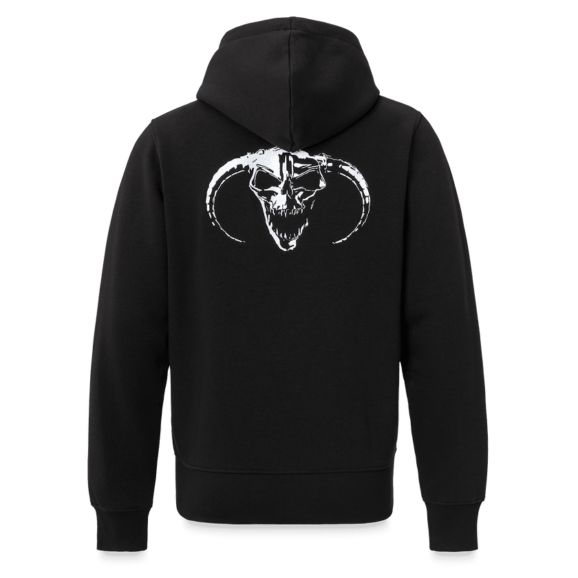23. Hooded Zip Black