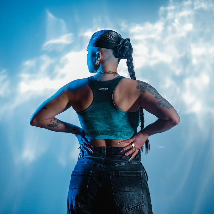 030. MOH Misty Teal Sport top